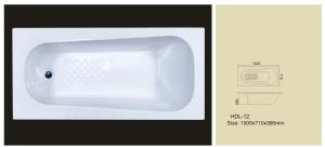 Wholesale Acrylic bathtub, simple bathtub, common bathtub,sanitary ware, bathroom bath tub HDL-12 from china suppliers