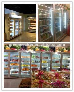 Wholesale Convenience Store Glass Door Freezer For Fruit 2 - 8 Degree Danfoss Compressor from china suppliers