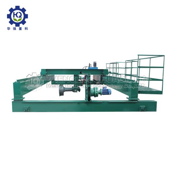 Double Screws Compost Turner Machine Organic Waste Fermentation Compost Turning