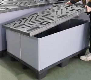 Wholesale Customizable Plastic Pallet Box Folding For Shipping And Storge Good Bearing from china suppliers