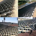 Textured HDPE Geocell 356 For Retaining Wall Geocell