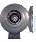 Wholesale 4 Inch Circular Inline Exhaust Blower / Industrial Inline Duct Fans Energy Saving from china suppliers