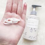500ml Grey cylindrical smooth with grey pump for shampoo lotion bottle