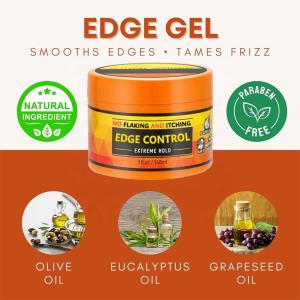 Wholesale Braid Natural Hair Gel For Black Women Edge Grease Pomade Products Matte Wax 24 Hours Long Lasting Extreme Hold Edge Control Gel from china suppliers