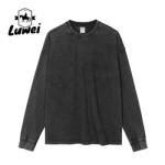 All Over Print 100%Cotton Streetwear Kitted Embroidery Knitted Custom Khaki Men