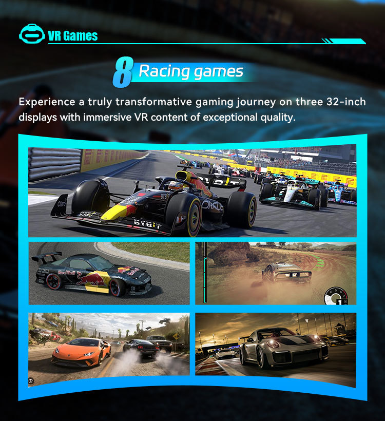 Professional 9D VR Simulator Set Dynamic Motion Drive Racing Car Simulator
