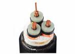 6 / 10KV 3 Core Stranded Copper Steel Wire Armoured Electrical Cable / Power