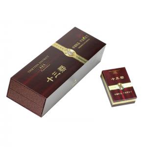 Wholesale Packaging Craft Paper Custom Cigarette Paper Box Magnet Close from china suppliers