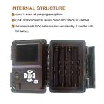 Hunting camera KW698A dual-lens 1080P 30MP waterproof IP67 up to 512GB storage