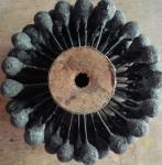 Soft Grinding Stone Ball Head Brush Wood Core For Cylinder Polishing And
