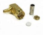 SMA Male Plug Rf Antenna Connector , RF Coaxial Adapter For RG174 Lmr100 Cable