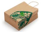 Disposable Kraft Bags With Handles , Portable Brown Paper Shopping Bags