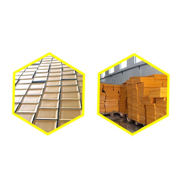 A type Beeswax block for making Beeswax comb foundation sheet Cosmetics, shoe polish, candles