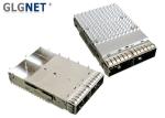 EMI Springs QSFP28 Connector Cage 1 x 2 Ganged Press Fit Mount Type