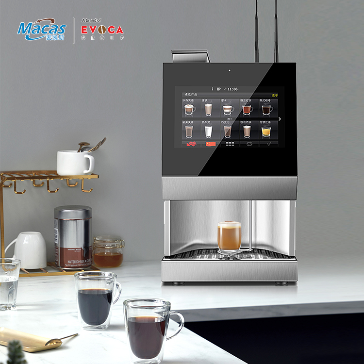 220VAC Office Espresso Vending Machine Business With IOT Function