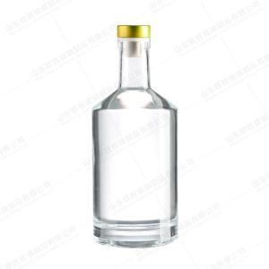 Wholesale Body Material Glass Round Empty Bottle for Wine Gin Rum Brandy Vodka Liquor 750ml 500ml from china suppliers