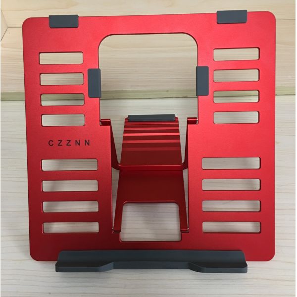 Red SGS 4mm Lightweight Portable Metal Laptop Stand Ipad Reading Stand