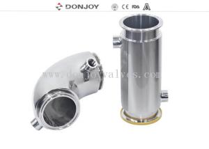 Wholesale 304 316L Stainless Steel Sanitary Fittings Jacketed Insulation Clamp Tee , Elbow , Pipe from china suppliers