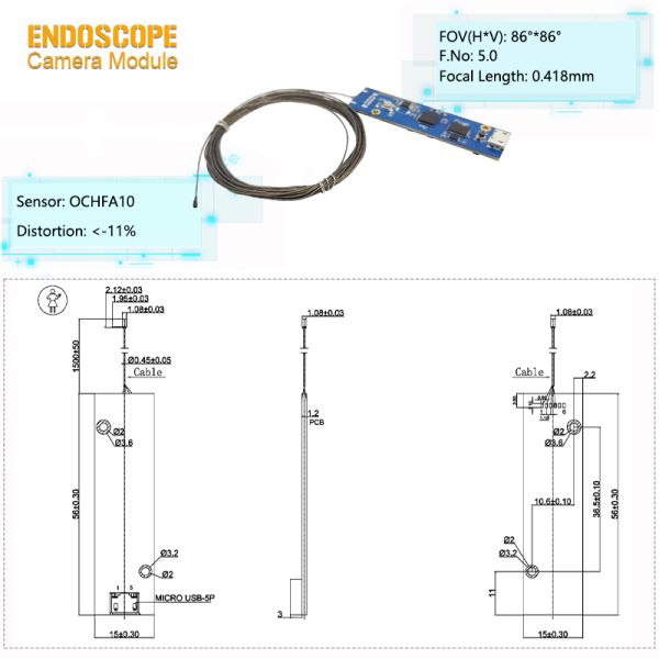 1.5mm Endoscope Camera Module