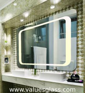 Wholesale 4mm Polished Silver Mirror LED Bathroom Mirrors With Touch Scree Switch from china suppliers