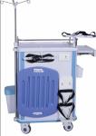 Mobile Emergency Cart , Hospital Ward Crash Trolley With Drawers