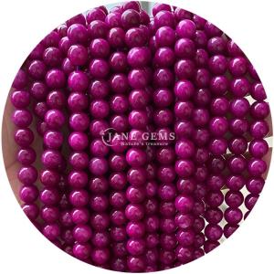 Wholesale Various Smooth Round Loose Chalcedony Stone Beads Gemstone For Bracelet Beads Jewelry Making from china suppliers