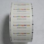 colorful printing transparent self adhesive destructible label for asset marking
