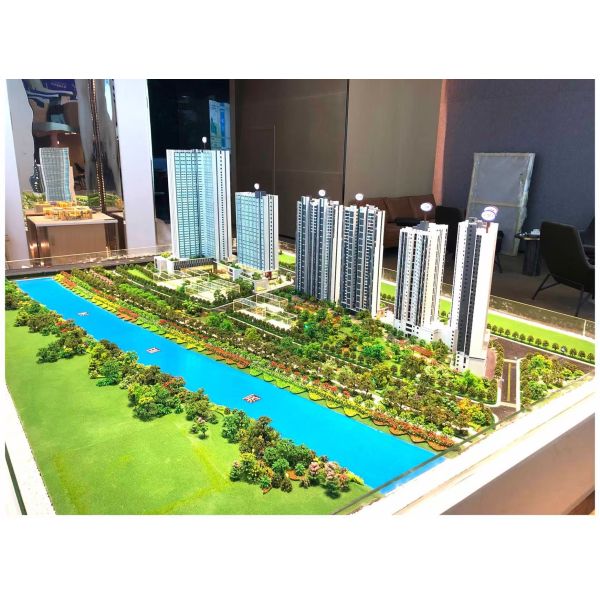 Modern Mixed Architectural Scale Model Office Building Architectural Model 1:100