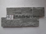 Chinese Black Cultured Stone Panels Custom For Indoor Outdoor Garden Wall