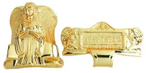 Wholesale Angel Shaped Coffin Corner Last Supper Lugs Design 19# Model In Gold Plating from china suppliers