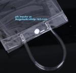 vinyl slider k PVC bag packaging, EVA Beauty Makeup Standup Pouch Bags With