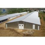 Sliding Door Steel Cattle Shed for Cow and Bull Solid H-shape Steel Beam Main