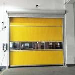 Low Maintenance PVC Roll Up Rapid Shutter Door 304 Stainless Steel Automatic