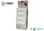 POP Carton Floor Stand Retail Foldable Corrugated Cardboard Display Rack Custom