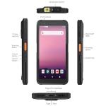 Handheld Industrial Scanner 5000mAh Battery 12 Hours Life Built-in NFC Android
