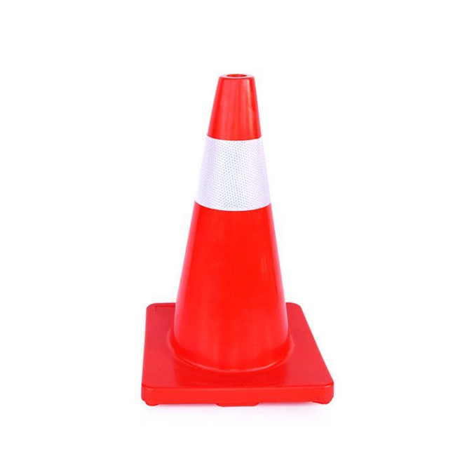 30CM PVC Traffic Warning Products Safety Cone with Reflective Tape Red Specification