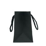 Black Custom Printed Retail Bags Recycled Material With Logo Gold Foil