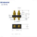 2Pin 4.0mm Pitch 1.5mm height Colombia Smart Home Applicaton Connector Magnetic