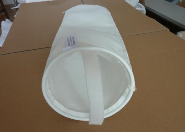 Polyester / Polypropylene / Nylon / Stainless Steel Liquid Filter Bag Steel Ring
