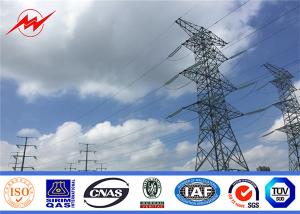 Wholesale 132kv Galvanized Steel Electric Utility Power Poles , Power Distribution Poles from china suppliers