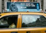 Digital Signage Taxi LED Display Full Color P5 192×64 Pixels Screen Resolution