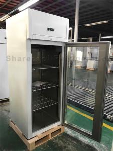Wholesale 580L Stainless Steel Upright Refrigerator CE Certificated Single Glass Door from china suppliers