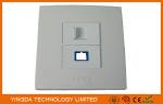 Flame Retardant Network RJ45 Optical Fiber Cable Outlet , Wall Socket Panel SC