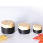 Portable 10g Cream Jar With Wooden Cap for Personal Care Acceptable Customer's