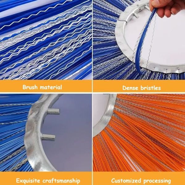 Replacement Road Sweeper Brushes Runway Snow Cleaning Brush 20 Inch 21 Inch 24 Inch