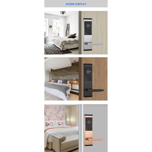 Keyless Entry Hotel Key Card Electronic Smart Door Locks with Free Management Software