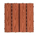 Wood WPC Decking Tiles Rotproof Snap Together Wood Tiles Impact Resistant