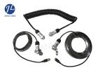 4M 7 Way Rear View Camera Cable , Automotive Security Camera Power Extension