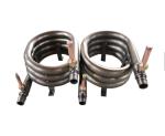 Titanium Coil Counter Flow Coaxial Heat Exchanger 3.5Mpa 3mm Thickness