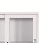 Sliding Glass Door 90cm Metal File Storage Cabinet One Shelf